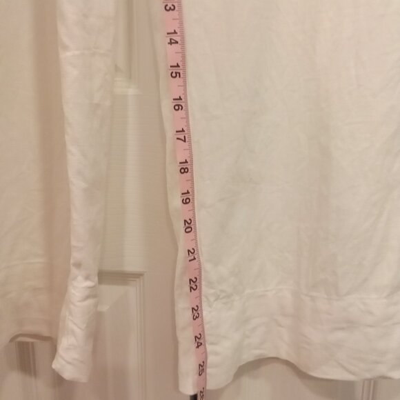 Land N Sea  High rise wide leg white linen pants with sash - Picture 6 of 10